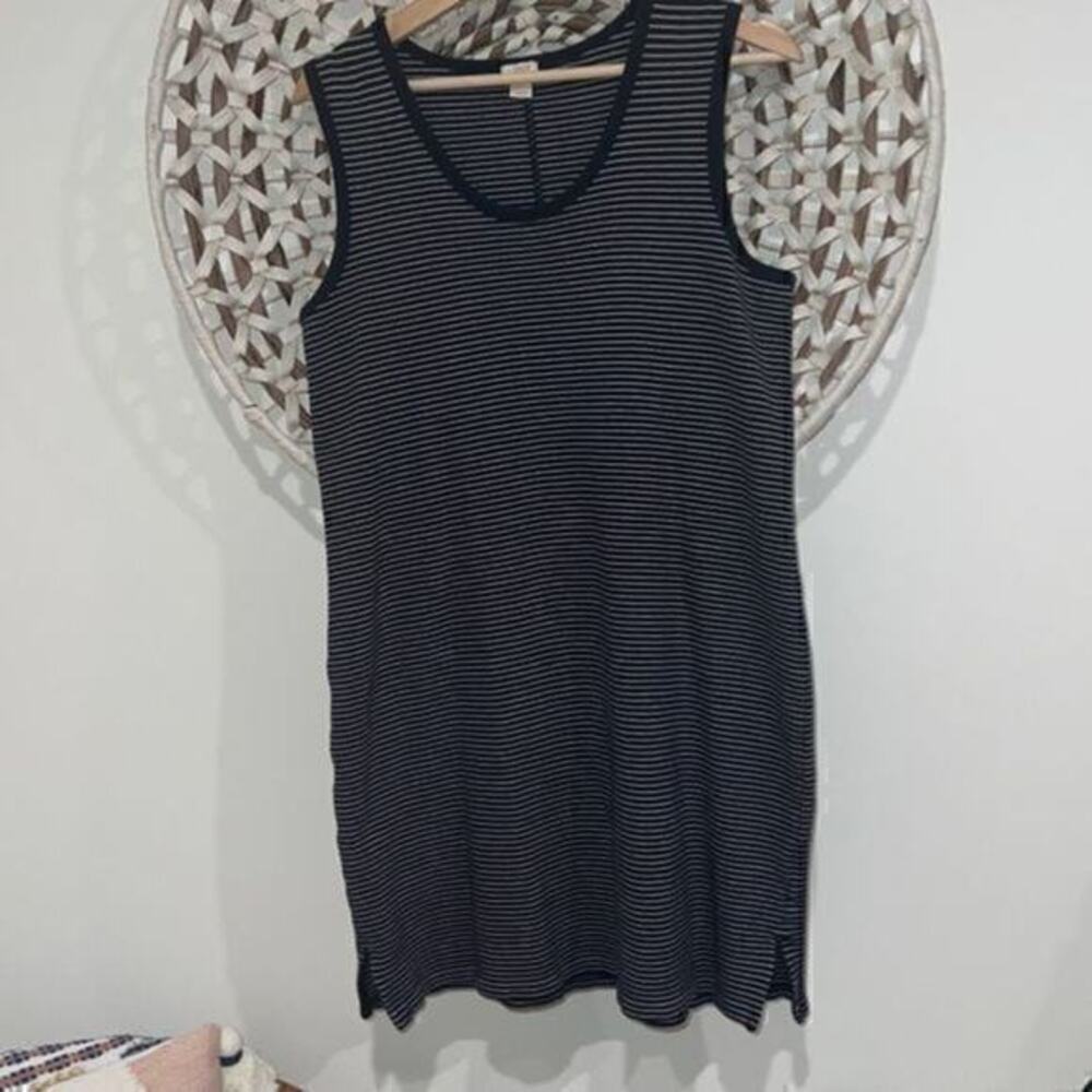 J. Crew navy and white striped summer beach dress size small